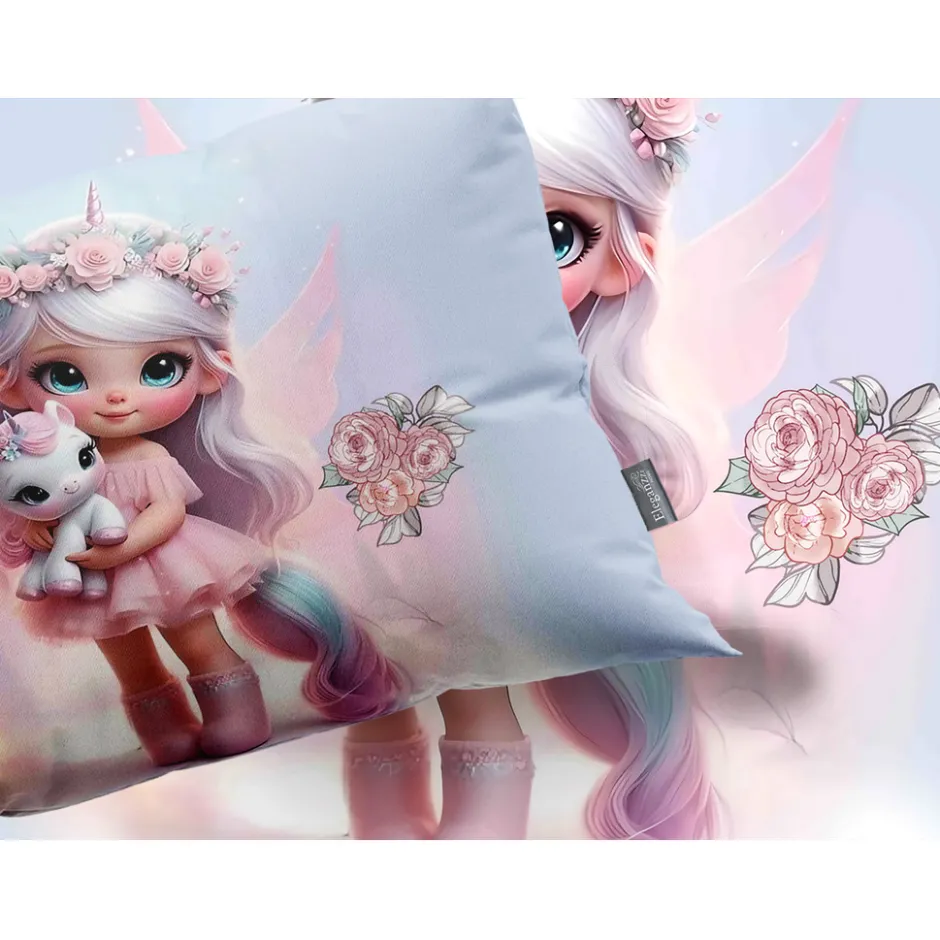 Eleganzzz Kinder Dekbedovertrek Micropercal Princess Nights - multi 140x220/240cm< Slapen