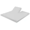 Eleganzzz Splittopper Hoeslaken Perkal Katoen - licht grijs 180x210/220cm| Clearance