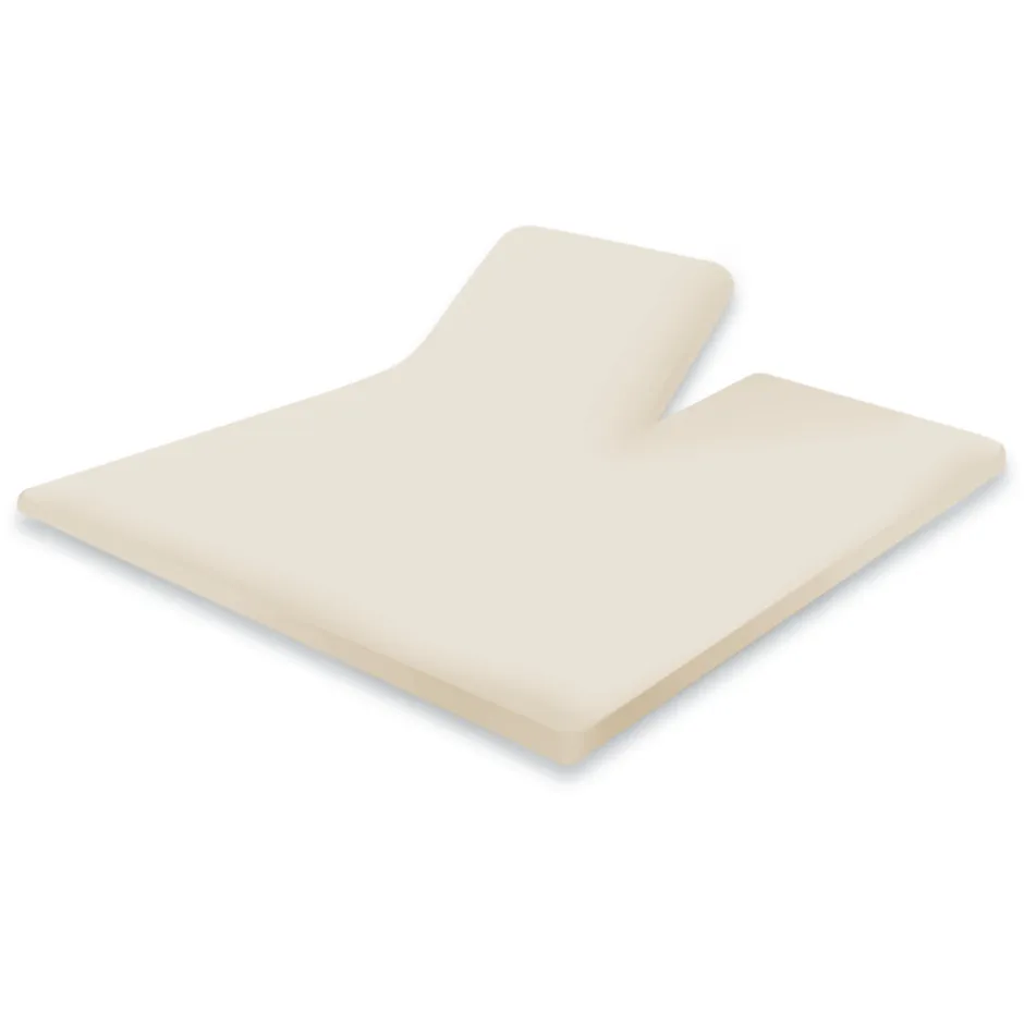 Eleganzzz Splittopper Hoeslaken Perkal Katoen - ivoor 160x200cm| Best