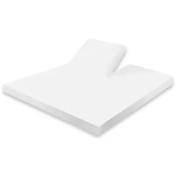 Eleganzzz Splittopper Hoeslaken Jersey Katoen Stretch - wit 180x210/220cm| New