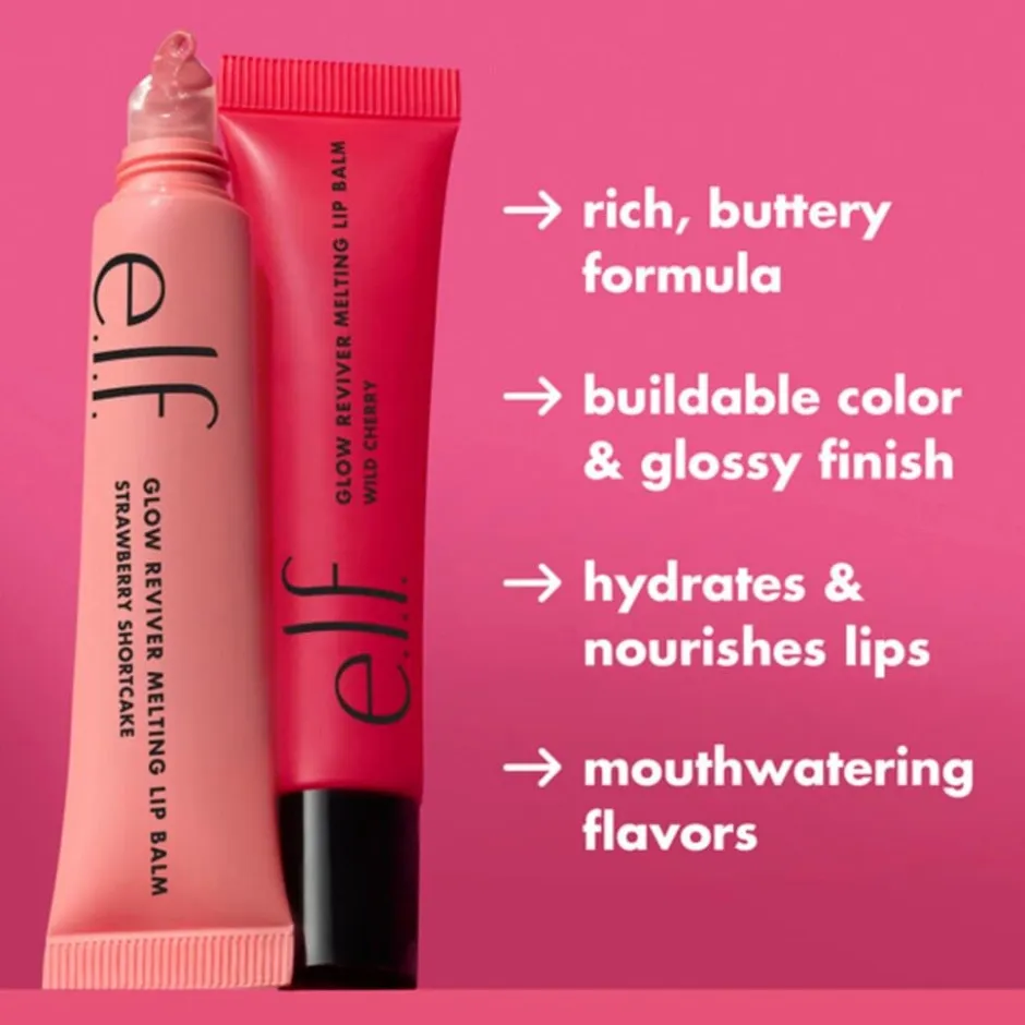 ELF e.l.f. Glow Reviver Wild Cherry Melting Lipbalm< Lipmake-Up