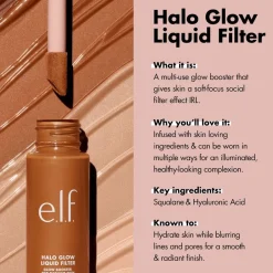 ELF e.l.f. Halo Glow 6.5 Deep Liquid Filter< Foundation