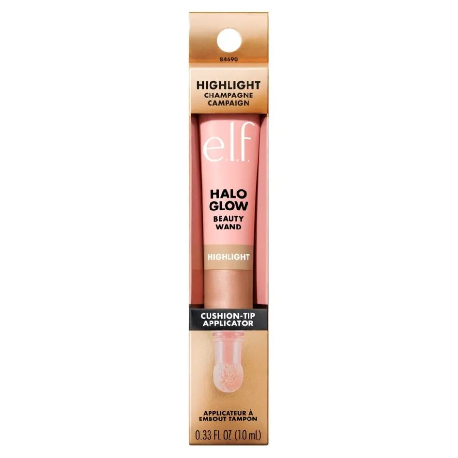 e.l.f. Halo Glow Highlight Champagne Campaign Beauty Wand|ELF Hot