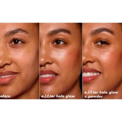 e.l.f. Halo Glow Powder Filter Tan Warm Pressed Powder|ELF Hot