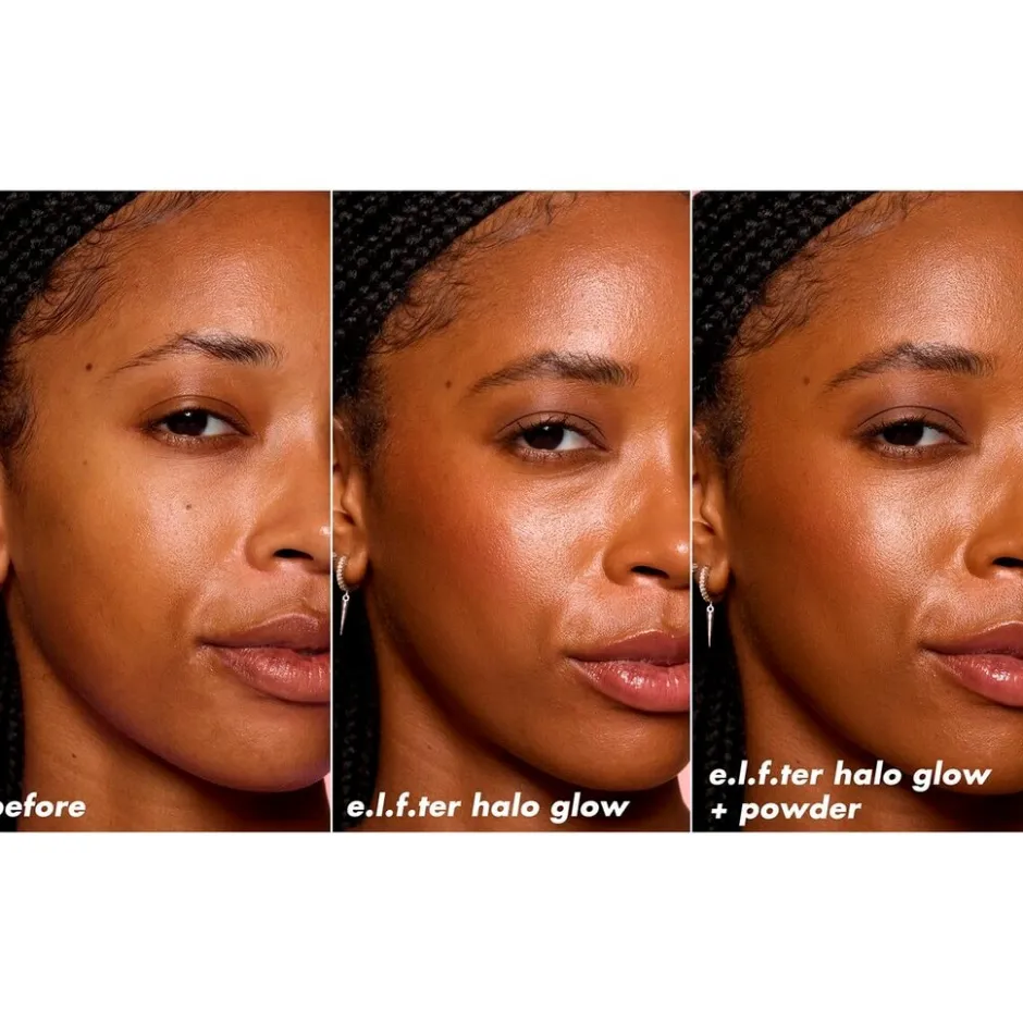 e.l.f. Halo Glow Powder Filter Deep Warm Pressed Powder|ELF Hot