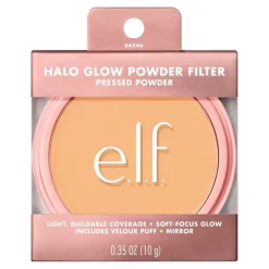 e.l.f. Halo Glow Powder Filter Light Warm Pressed Powder|ELF Outlet
