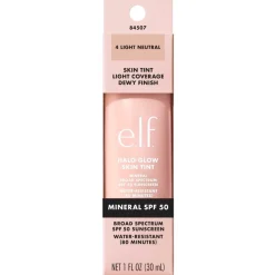 e.l.f. Halo Glow SPF50 4 Light Neutral Skin Tint|ELF Clearance