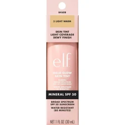e.l.f. Halo Glow SPF50 5 Light Warm Skin Tint|ELF Clearance
