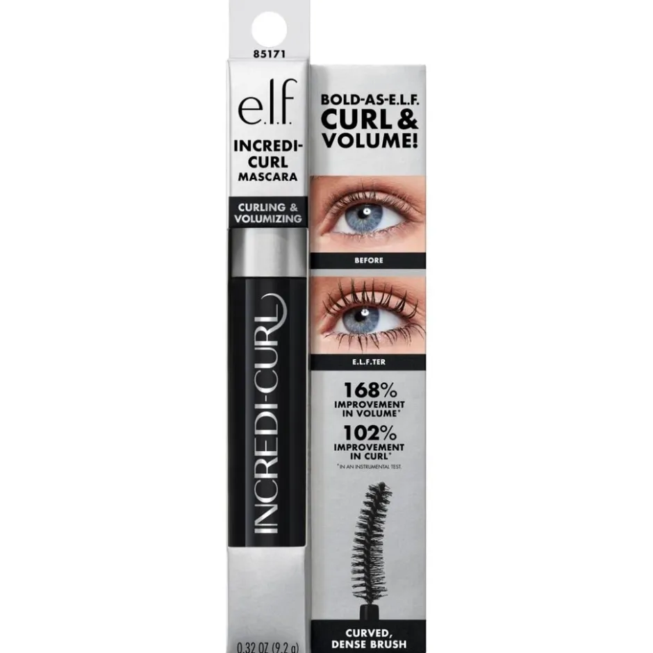 ELF e.l.f. Pitch Black Incredible Curl Mascara< Mascara