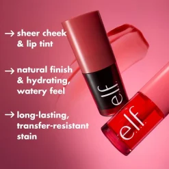 e.l.f. Sheer For It Left on Red Blush Tint|ELF Best