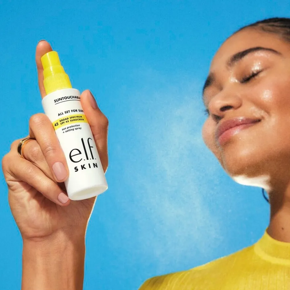 ELF e.l.f. Skin Suntouchable All Set For Sun SPF30 Setting Spray< Zonnebrand