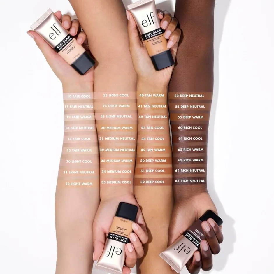 ELF e.l.f. Soft Glam 43 Tan Cool Satin Foundation< Foundation