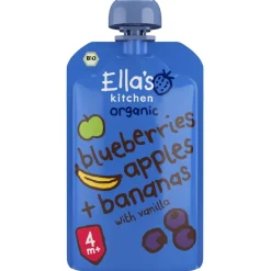 Ella's Kitchen 4+M Blauwe Bes Appel Banaan< Fruithapjes