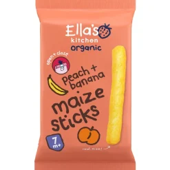 7+M Peach + Banana Maize Sticks|Ella's Kitchen Outlet