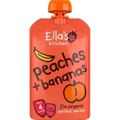 4+M Perziken En Bananen Pureehapje|Ella's Kitchen Sale