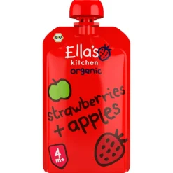 Ella's Kitchen 4+M Strawberry + Apples< Fruithapjes