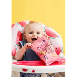 Ella's Kitchen 6+M Strawberry + Banana Maize Puffs< Babytussendoortjes