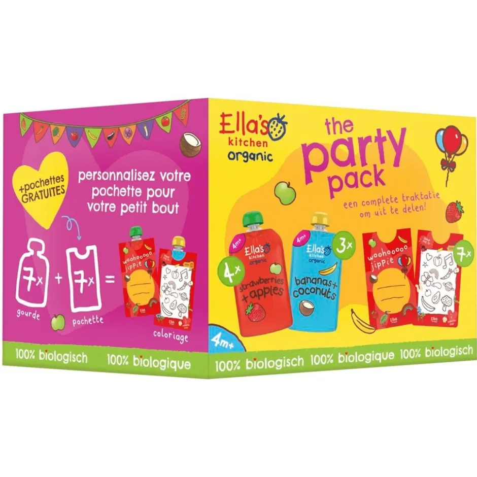 Organic The Party Pack Knijpfruit|Ella's Kitchen New