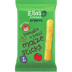 Ella's Kitchen Organic Tomaat en Basilicum 7+M Maïssticks< Babytussendoortjes