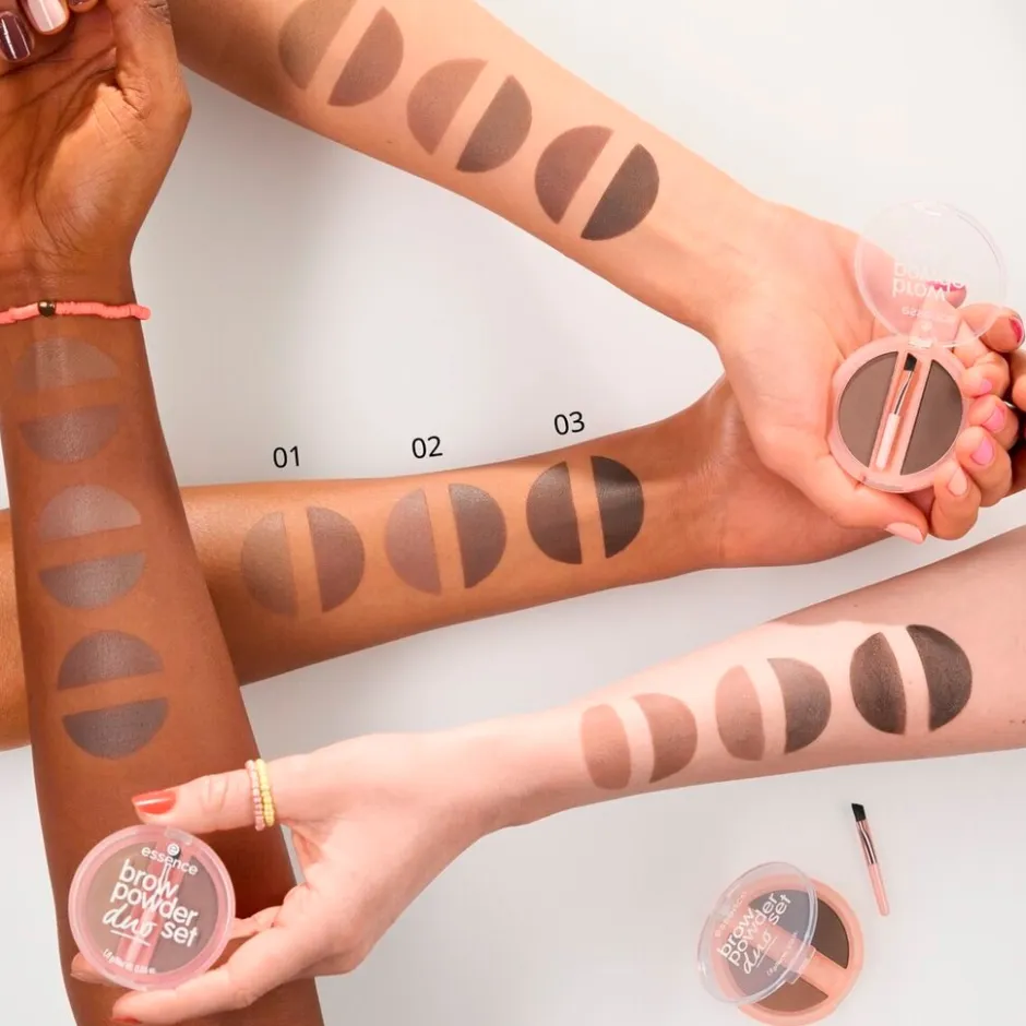 Essence 02 Medium Brow Powder Duo Set< Wenkbrauw Make-Up