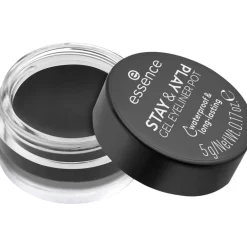 Essence Stay & Play 01 Black Gel Eyeliner Pot< Eyeliner