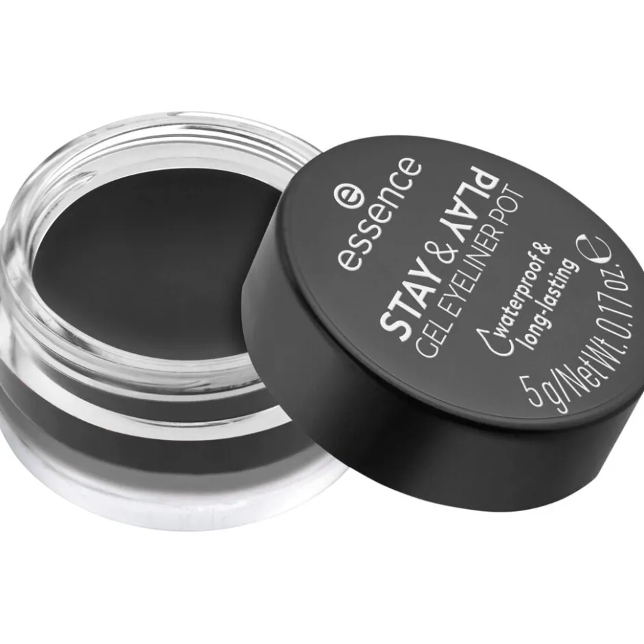 Essence Stay & Play 01 Black Gel Eyeliner Pot< Eyeliner