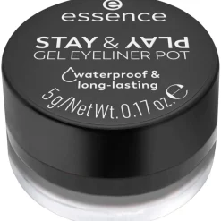 Essence Stay & Play 01 Black Gel Eyeliner Pot< Eyeliner