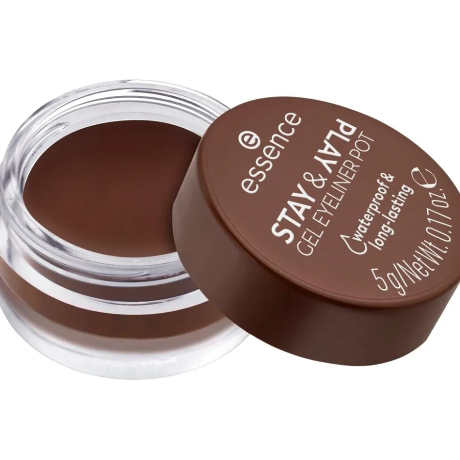 Essence Stay & Play 02 Brown Gel Eyeliner Pot< Eyeliner