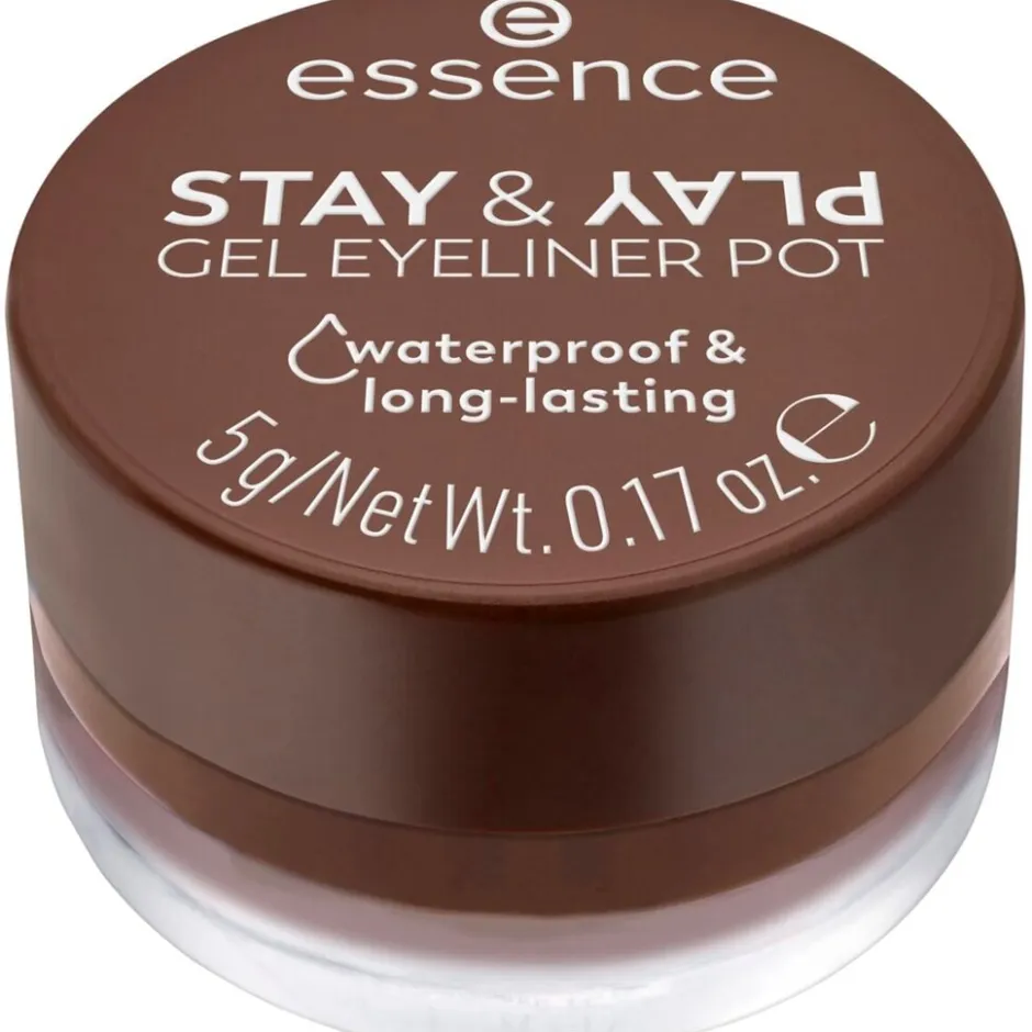 Essence Stay & Play 02 Brown Gel Eyeliner Pot< Eyeliner