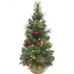 Everyday Miniature Pine cone & Berry tree verlichte tafelkerstboom| Best