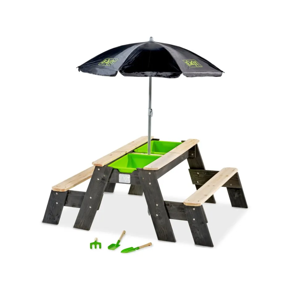 EXIT Toys EXIT Aksent zand-, water- en picknicktafel (2 bankjes)< Zandbakken|Waterspeelgoed