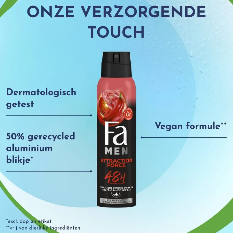 Men Attraction Force Deodorant & Bodyspray|Fa Online
