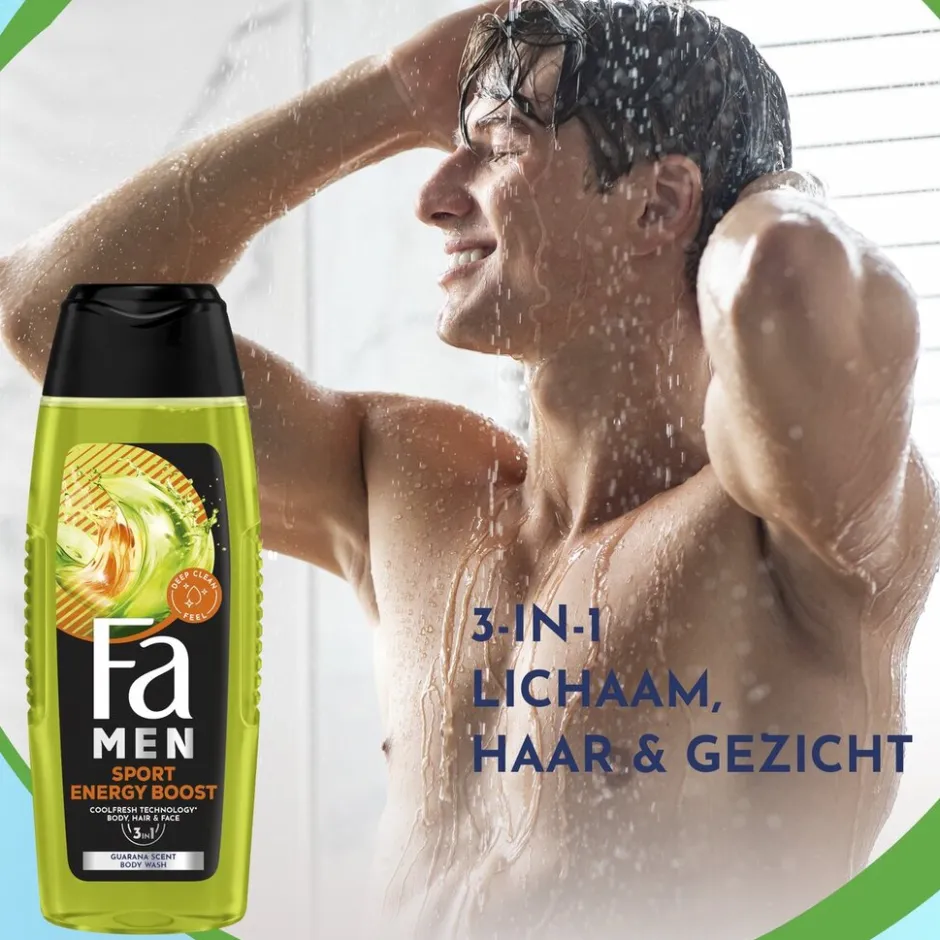 Fa Men Sport Energy Boost 3-In-1 Douchegel< Douchegel