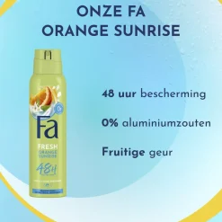 Fa Orange Sunrise Deodorant Spray< Deospray