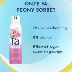 Peony Sorbet Antitranspirant Spray|Fa Best