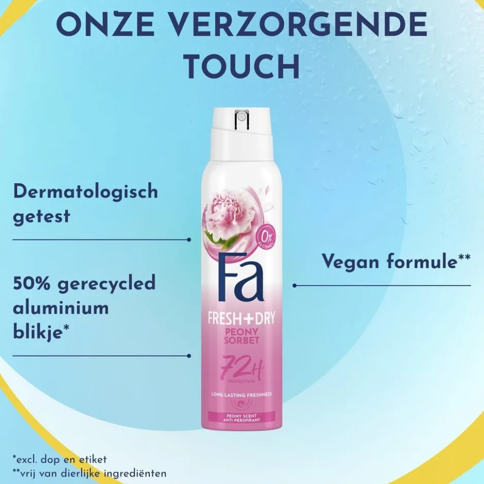 Peony Sorbet Antitranspirant Spray|Fa Best