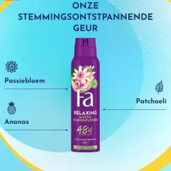 Fa Relaxing Mystic Passion Flower Deodorant Spray< Overmatig Transpireren|Deostick