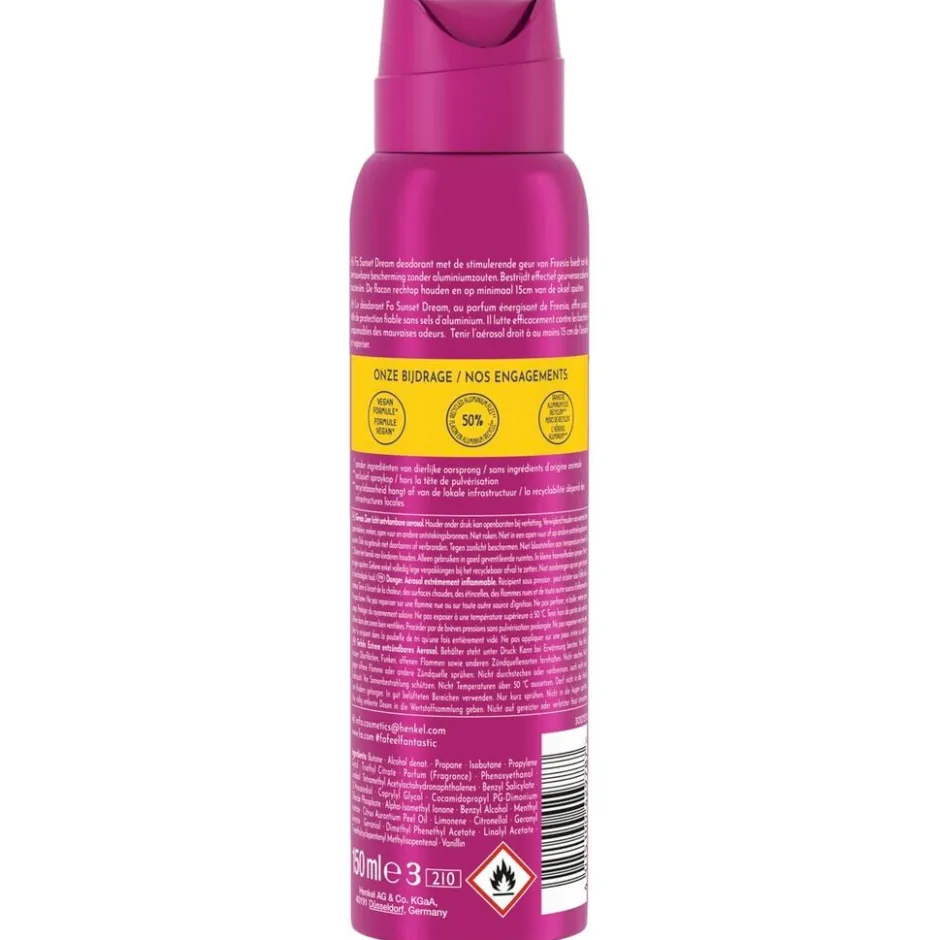 Fa Sunset Dream Deodorant Spray< Deospray