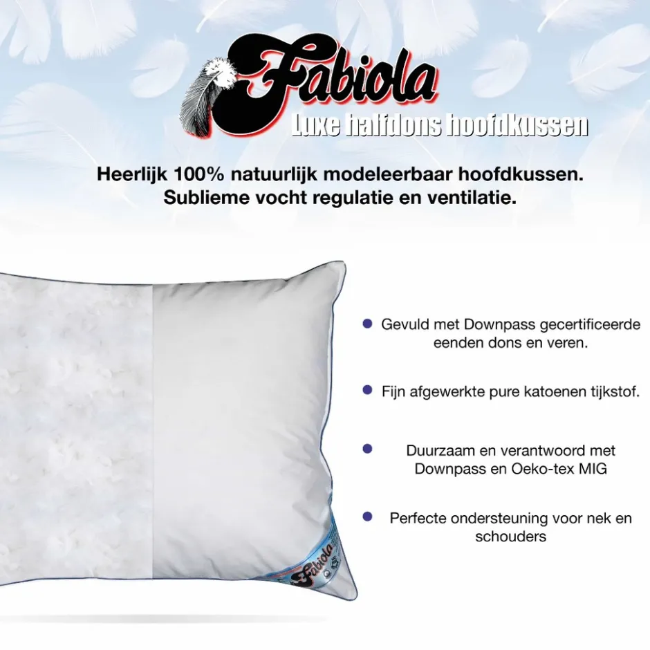 Zacht Halfdons Hoofdkussen|Fabiola Best