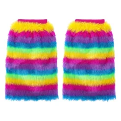 Overig Fake Fur Gebreide Beenwarmers< Winteraccessoires|Verkleedkleding & Accessoires