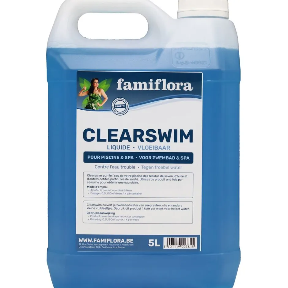 Famiflora Clearswim vloeibaar 10L tegen troebel water< Zwembaden En Accessoires