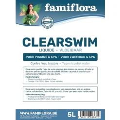 Famiflora Clearswim vloeibaar 10L tegen troebel water< Zwembaden En Accessoires