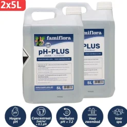 Famiflora pH-plus vloeibaar 10L om pH waarde te verhogen< Zwembaden En Accessoires