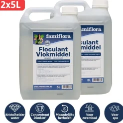Vlokmiddel vloeibaar 10L voor kristalhelder water|Famiflora Clearance