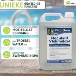 Vlokmiddel vloeibaar 10L voor kristalhelder water|Famiflora Clearance