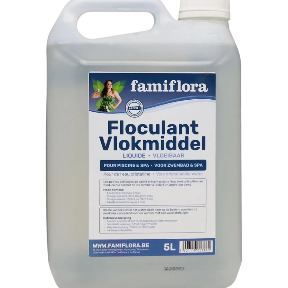 Vlokmiddel vloeibaar 10L voor kristalhelder water|Famiflora Clearance