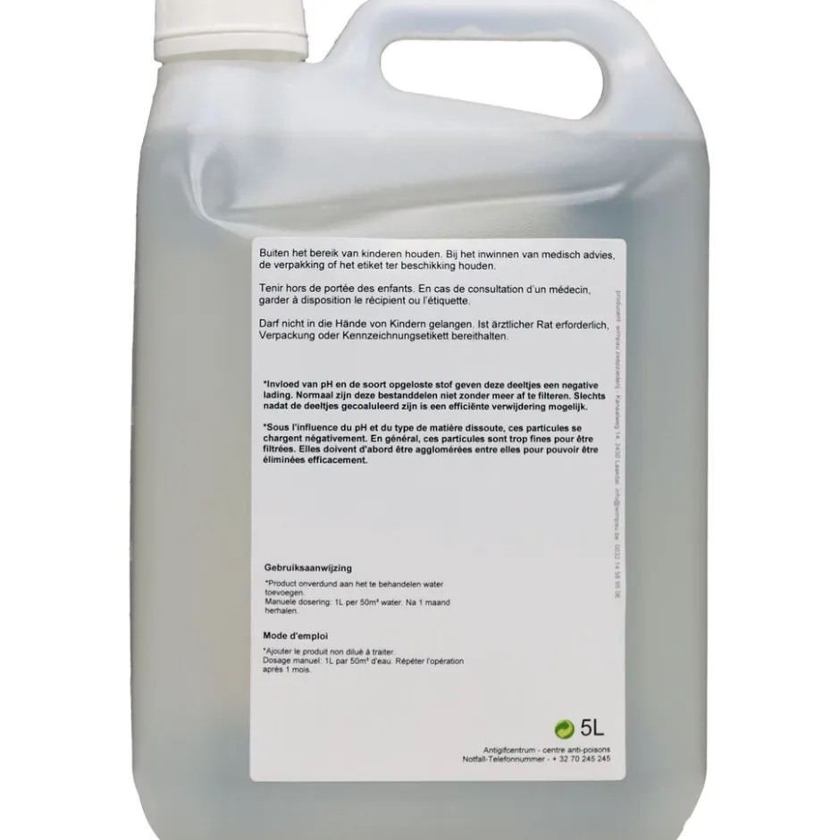 Vlokmiddel vloeibaar 10L voor kristalhelder water|Famiflora Clearance