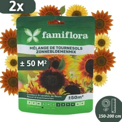 zonnebloemenmix bloemenzaden|Famiflora Discount