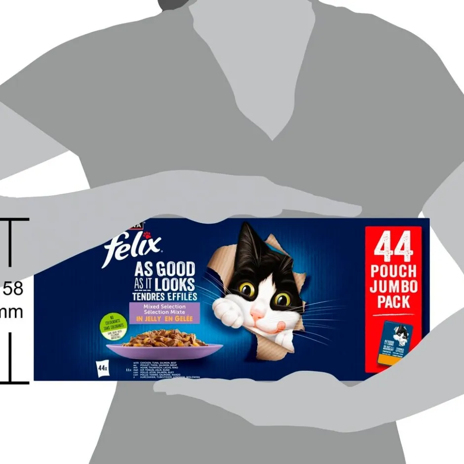Felix Elke Dag Feest in Gelei Mix Selectie Kattenvoer< Katten