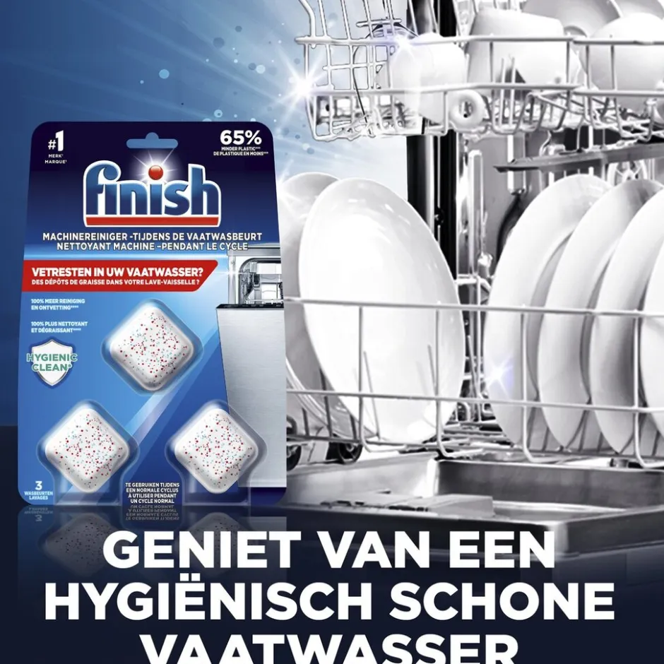 Finish Machinereiniger Tijdens de Wasbeurt< Reiniging Vaatwasser